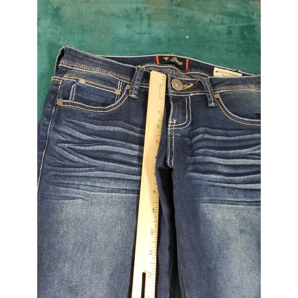 Guess Jeans Size 28 Womens Blue Pants Stretch Denim Maxine Low Rise Jegging - Picture 7 of 13